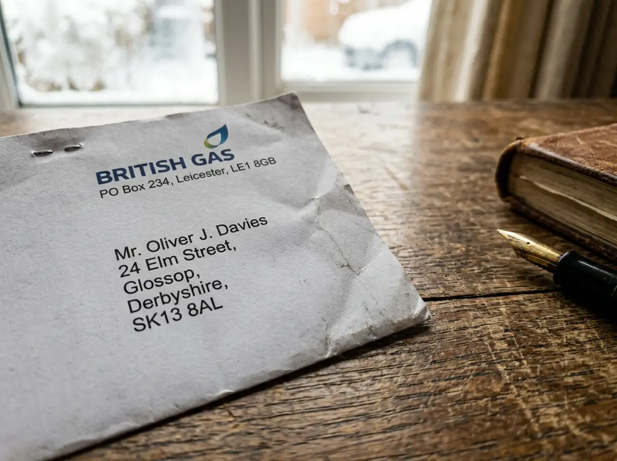 Utility bill document used as proof of address for KYC verification