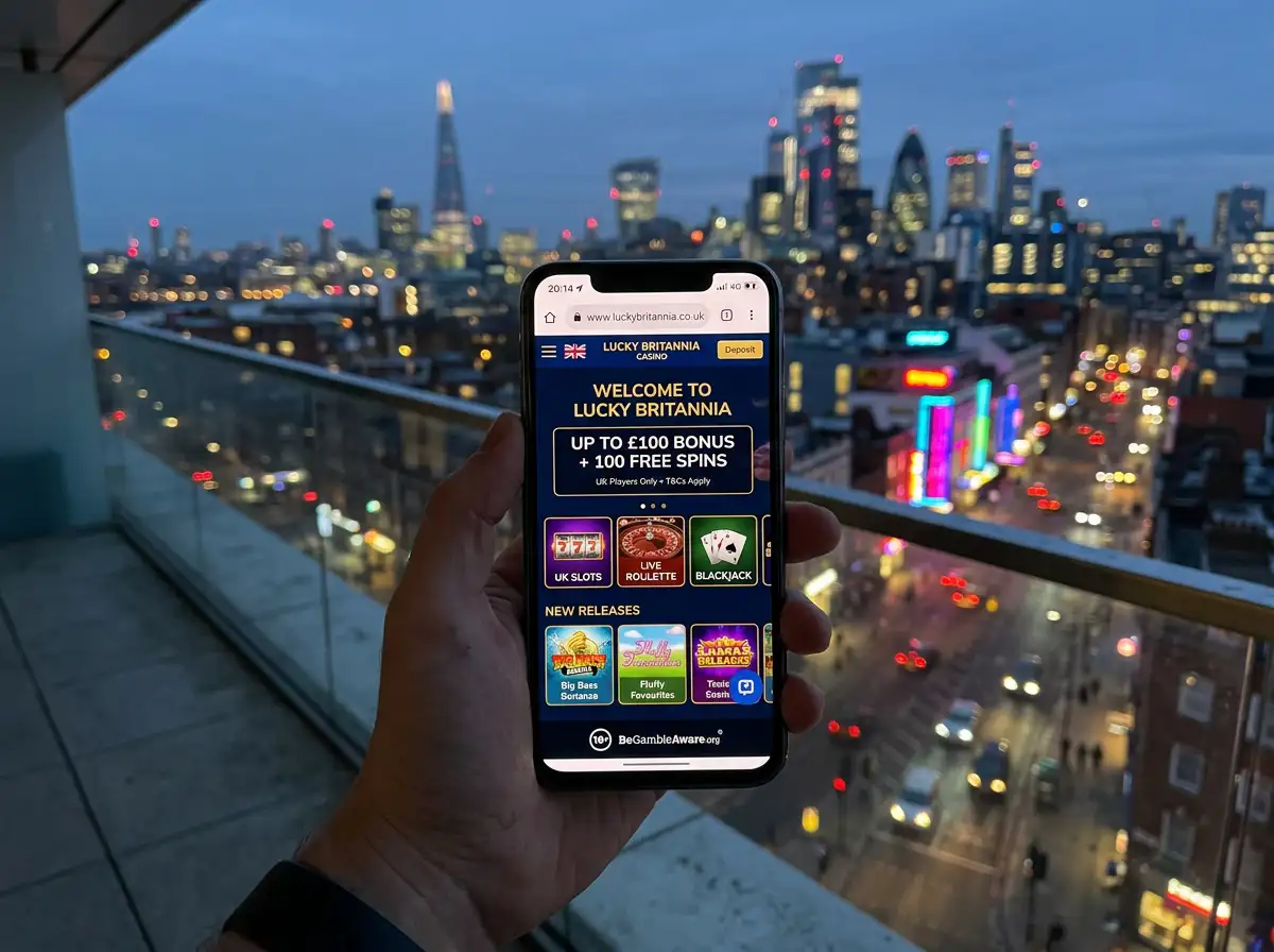 UK player using mobile browser to access Loki Casino from smartphone