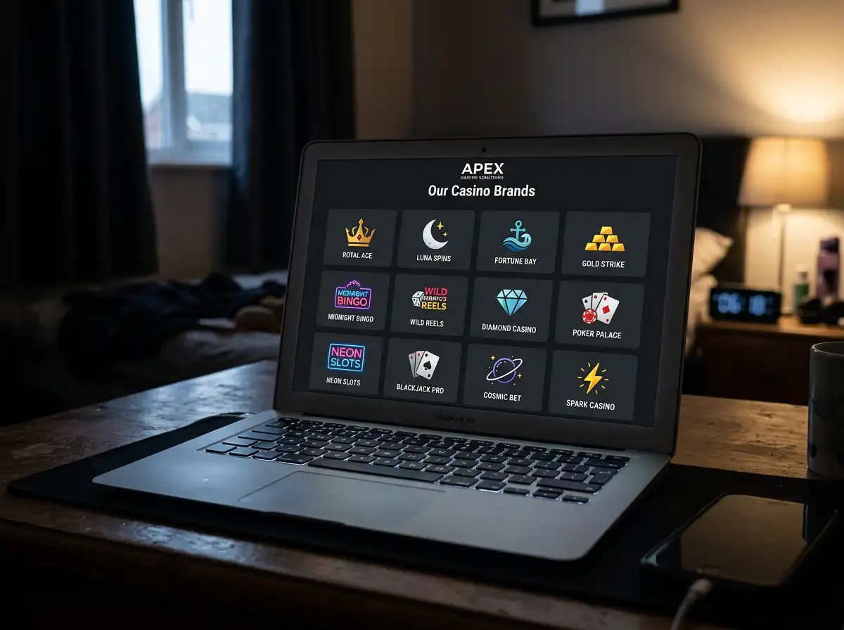 Selection of online casino brands operated under Dama N.V. umbrella