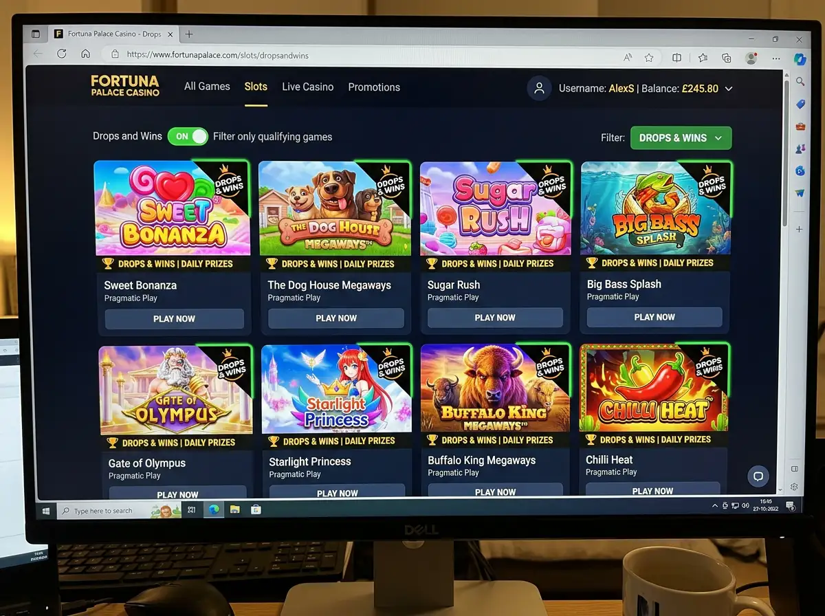 Eligible Pragmatic Play slots for Drops and Wins promotion at Loki Casino