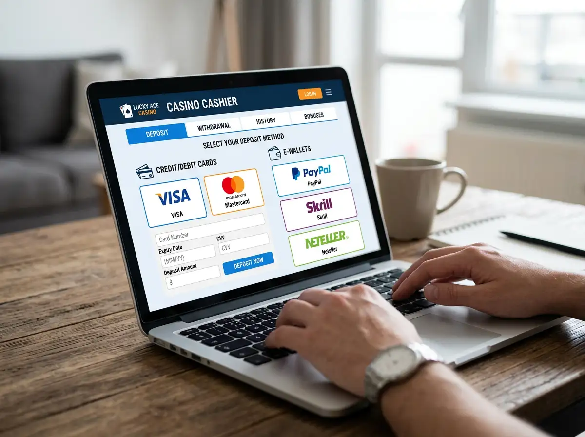 Card and e-wallet deposit options displayed at Loki Casino cashier