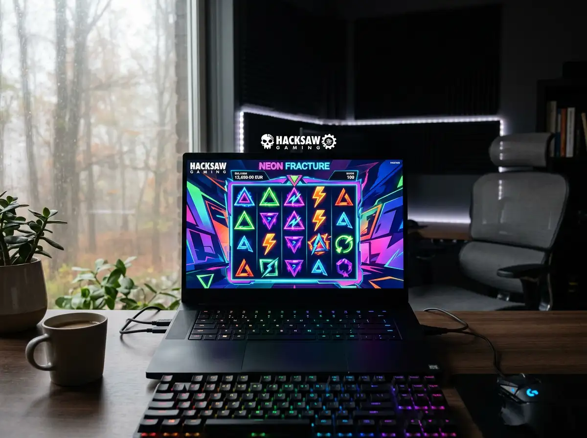 Hacksaw Gaming slot with unique visual design and gameplay mechanics
