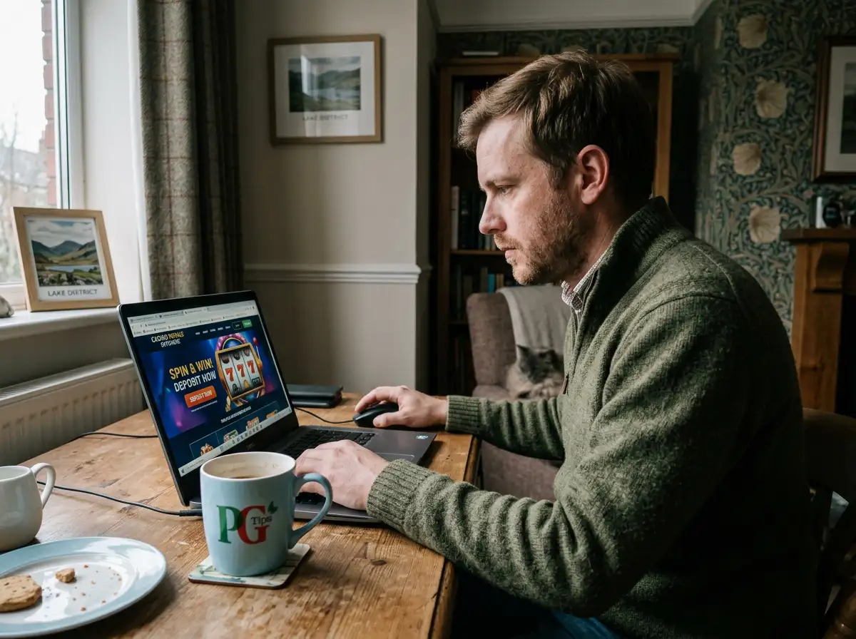 UK player accessing Loki Casino through offshore casino platform
