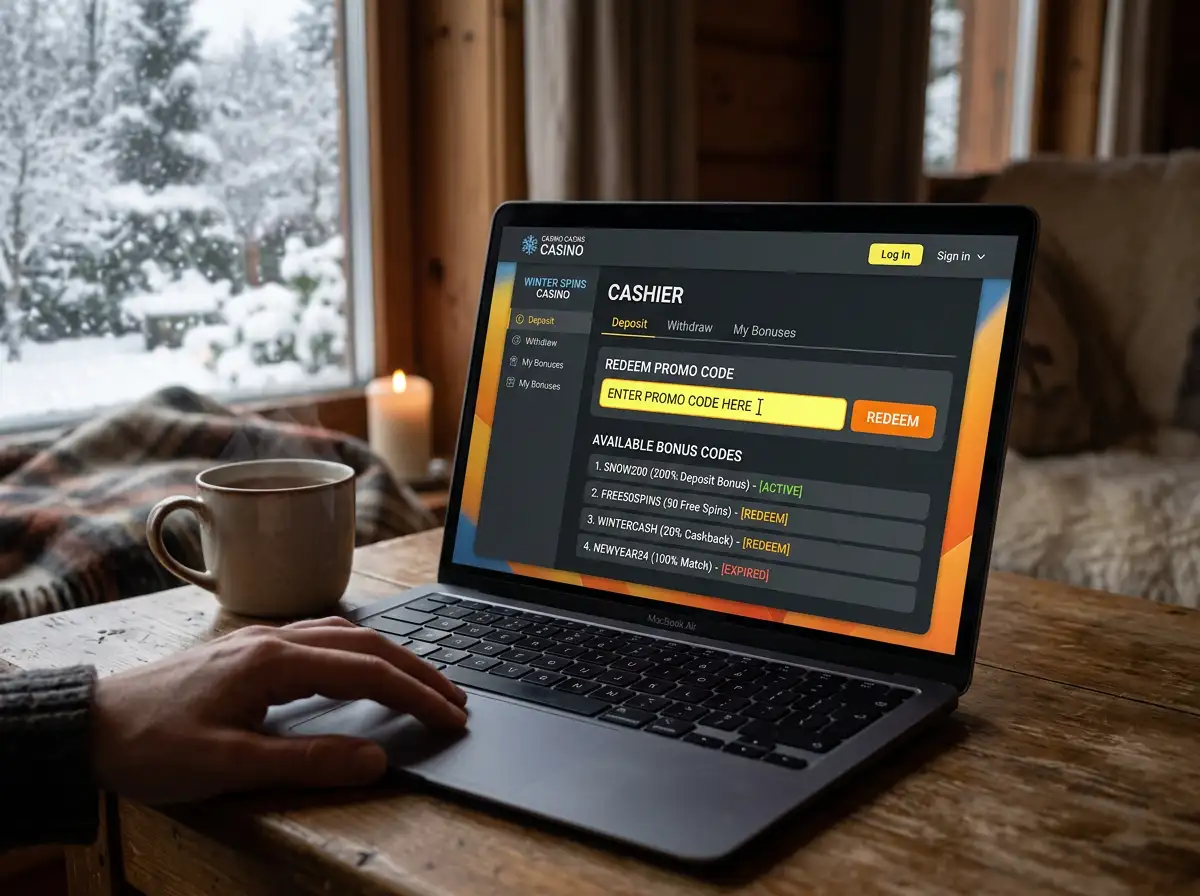Loki Casino cashier page with promo code input field highlighted